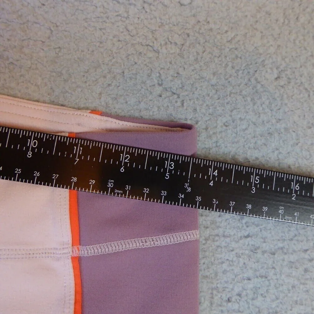Fabletics Leggings Women's Small Purple Pink The Jessica High Waist Color Block